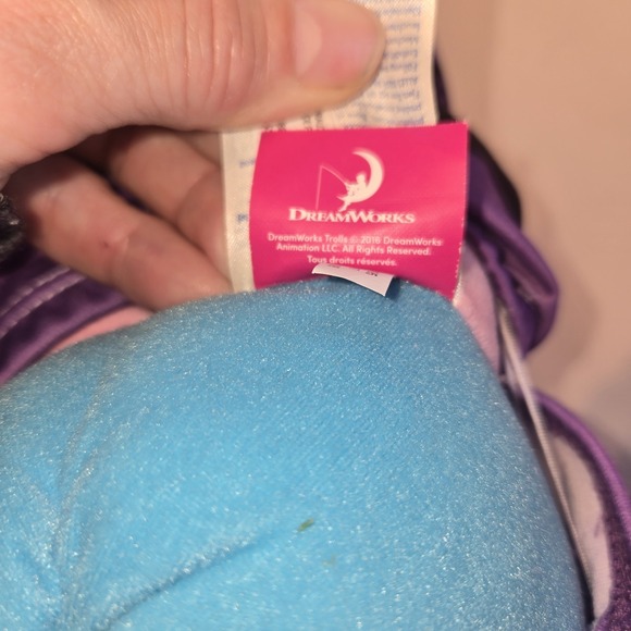 Build A Bear Dreamworks Troll Doll Plush with Pink Hair and Clothes - Picture 7 of 10